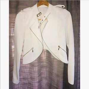 White Choker Jacket